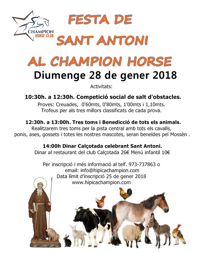 Festa de Sant Antoni a l'hípica
